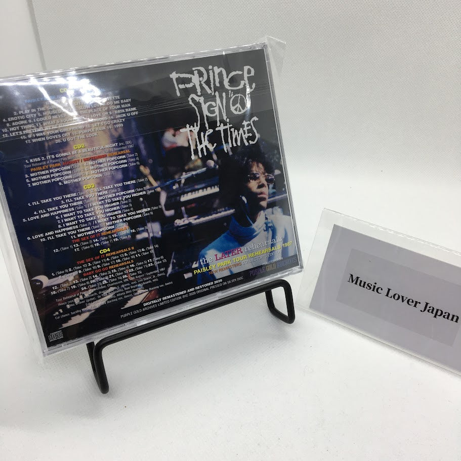 Prince Sign O The Times The Later Rehearsals 4CD Paisley