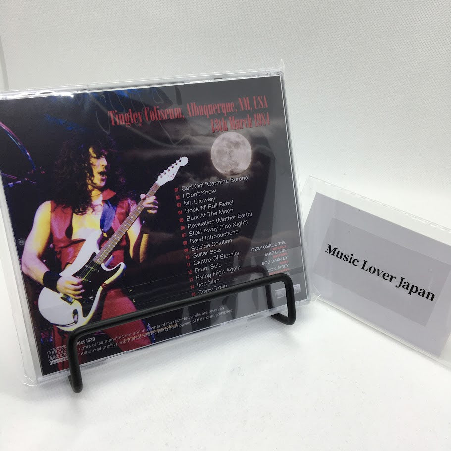 OZZY OSBOURNE / ALBUQUERQUE 1984 (1CDR) – Music Lover Japan