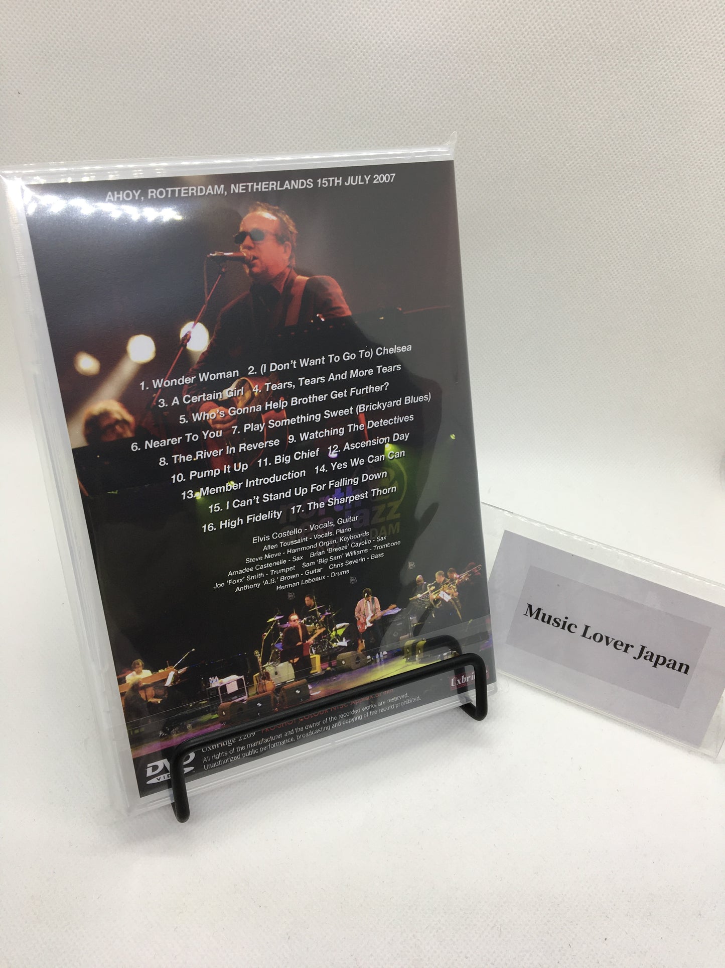 ELVIS COSTELLO w/ALLEN TOUSSAINT BAND & HORNS feat/STEVE NIEVE / NORTH SEA JAZZ FESTIVAL 2007 PRO SHOT (1DVDR)
