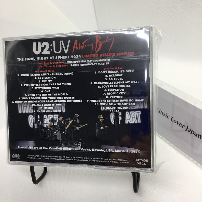 U2 / THE FINAL NIGHT AT SPHERE 2024 LIMITED DELUXE EDITION (4CD)