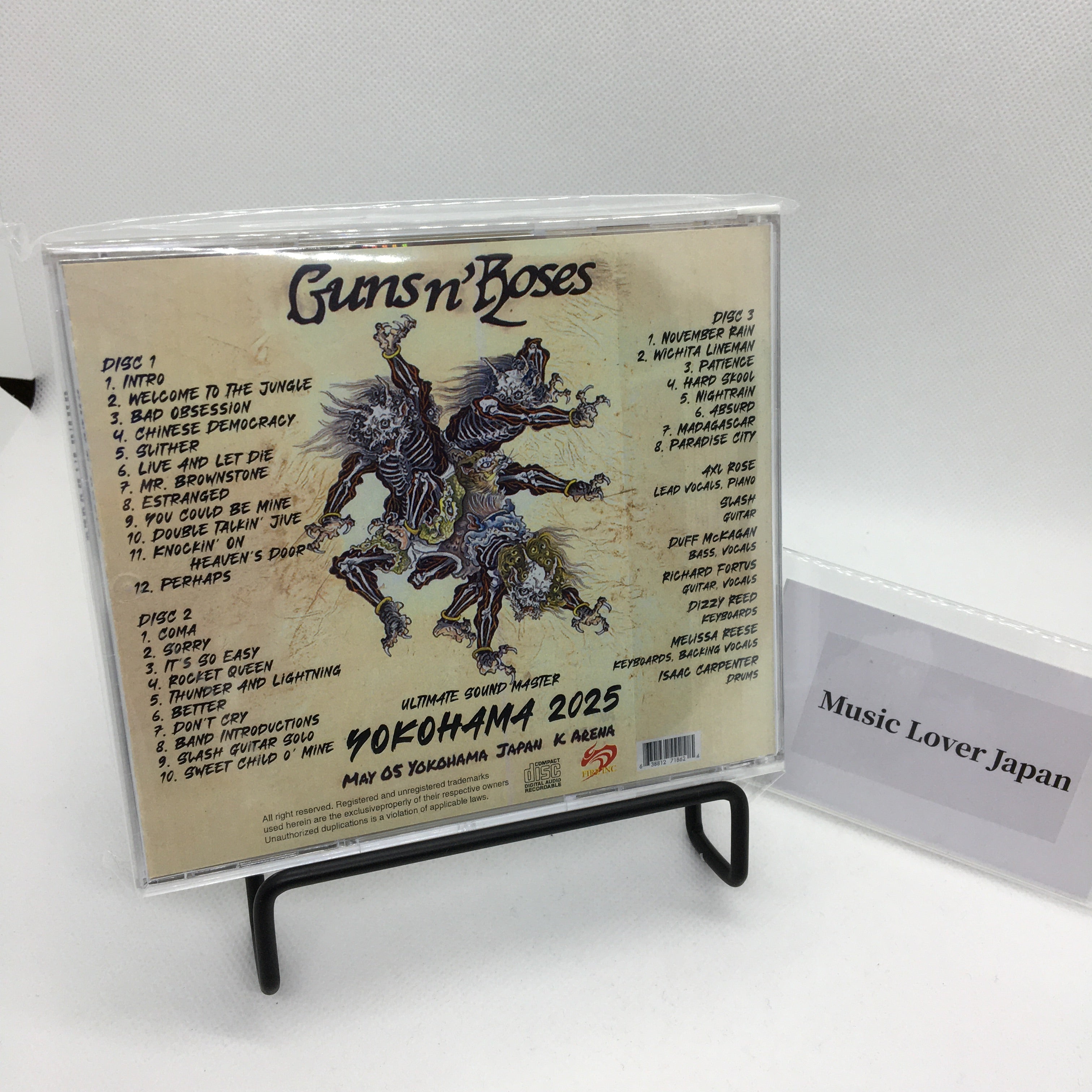 GUNS N' ROSES / YOKOHAMA 2025 (3CDR) – Music Lover Japan