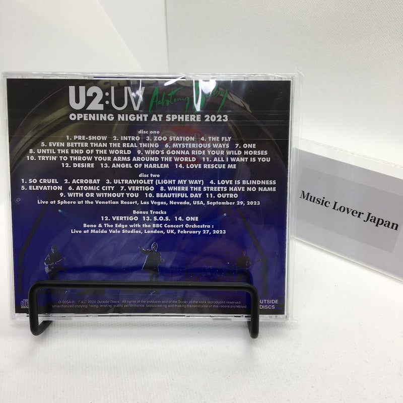 U2 / OPENING NIGHT AT SHERE 2023 MULTIPLE IEM+AUD MASTER EDITION (2CD)