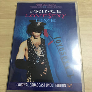 PRINCE / LOVESEXY LIVE ORIGINAL BROADCAST UNCUT EDITION DVD Silver Disc