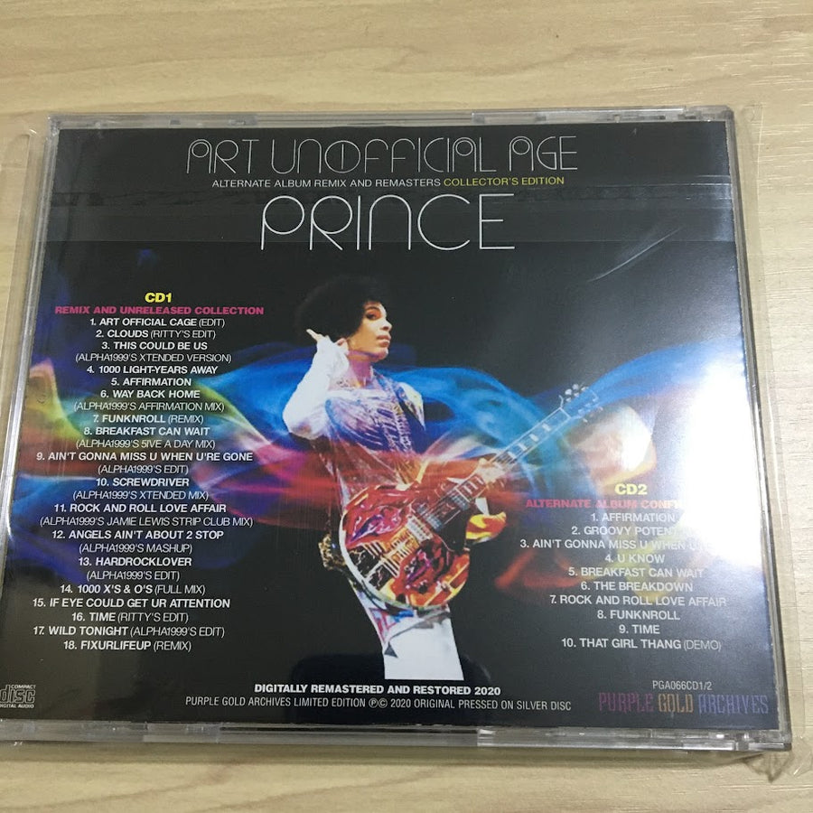 Prince Art Unofficial Age Alternate Album Remix And