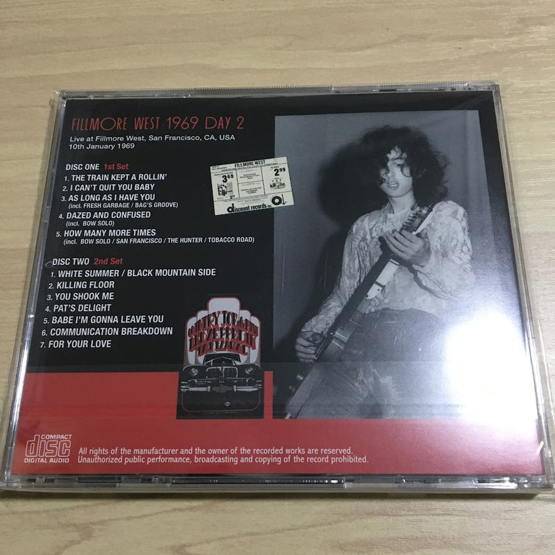 LED ZEPPELIN / FILLMORE WEST 1969 DAY 2 (2CD)