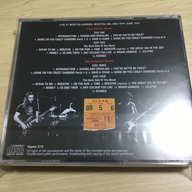 PINK FLOYD / DEFINITIVE BOSTON 1975 UNPROCESSED MASTERS 4CD