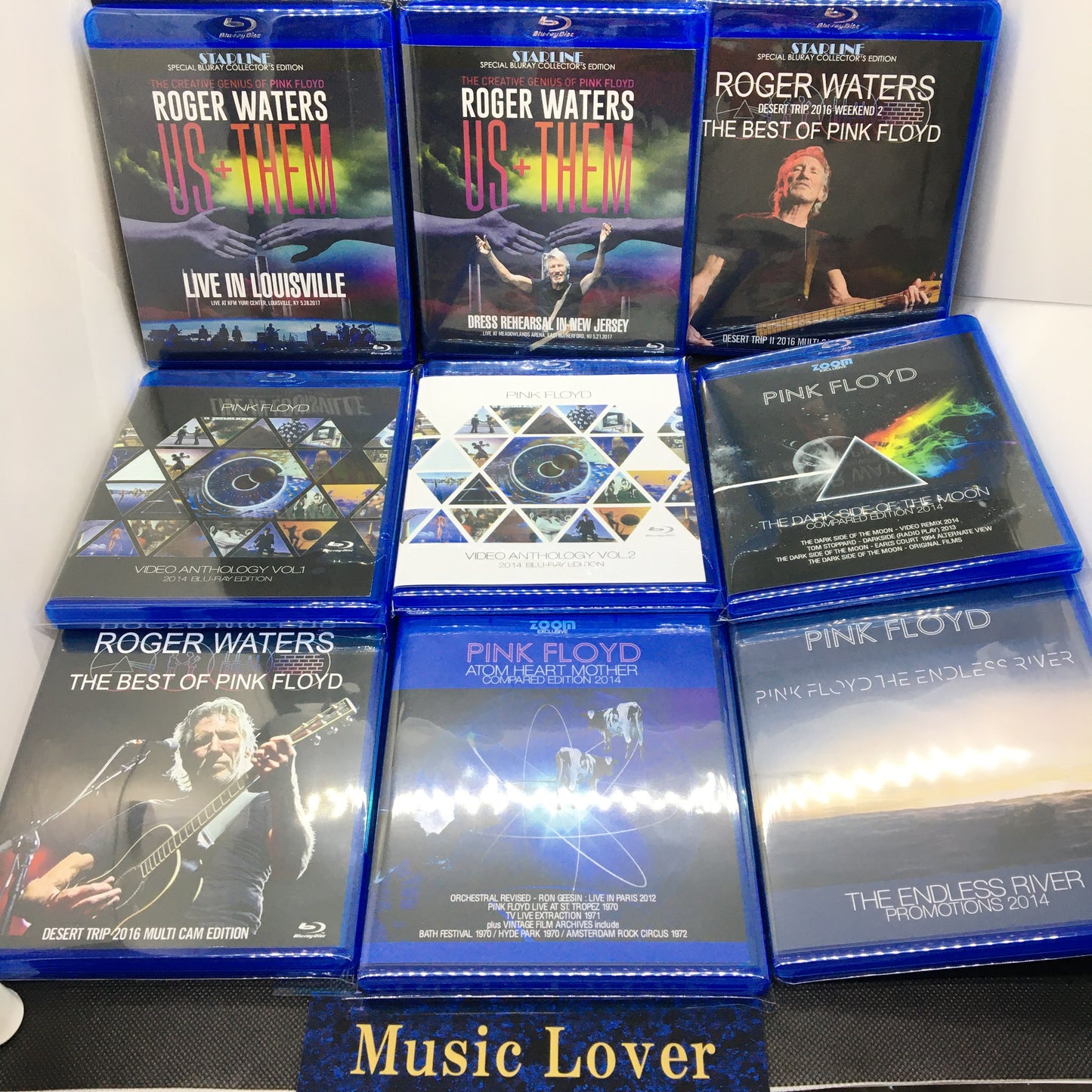 PINK FLOYD ROGER WATERS Blu-ray 8 Titles 9 Discs Set DESERT TRIP US+THEM