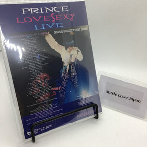 PRINCE / LOVESEXY LIVE ORIGINAL BROADCAST UNCUT EDITION DVD Silver Disc