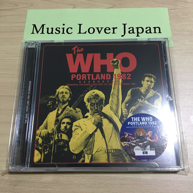 THE WHO / PORTLAND 1982 SOUNDBOARD (2CD)