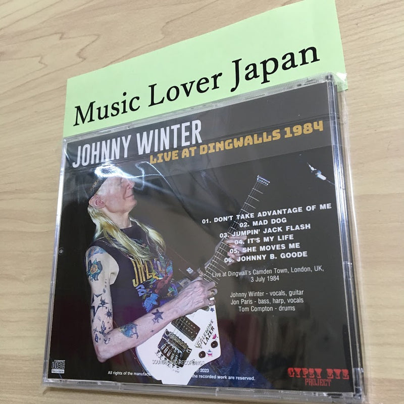 JOHNNY WINTER / LIVE AT DINGWALLS 1984 Soundboard (1CDR)
