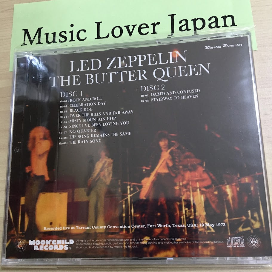 Led Zeppelin The Butter Queen 1973 2CD Soundboard Moonchild Records