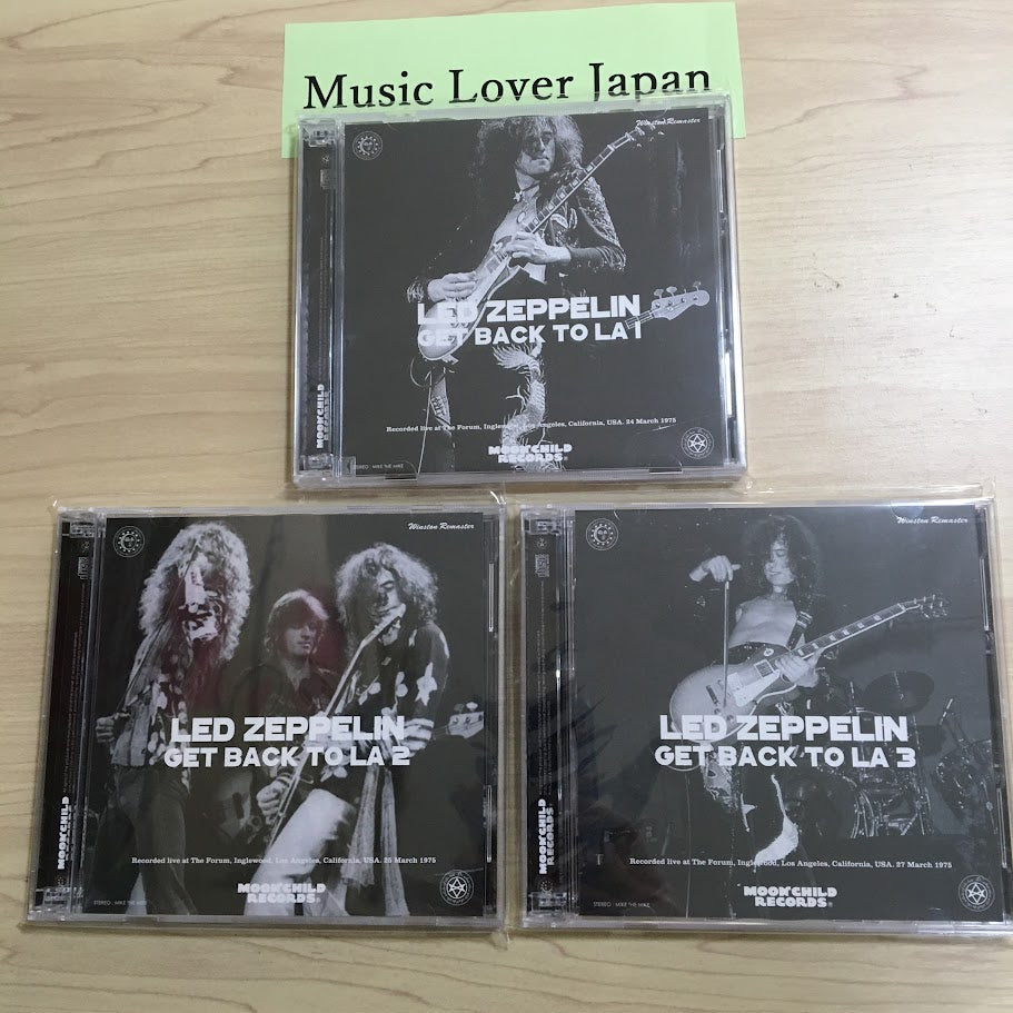 Led Zeppelin Get Back To LA 1 & 2 & 3 1975 CD 9 Discs Set Case Moonchild