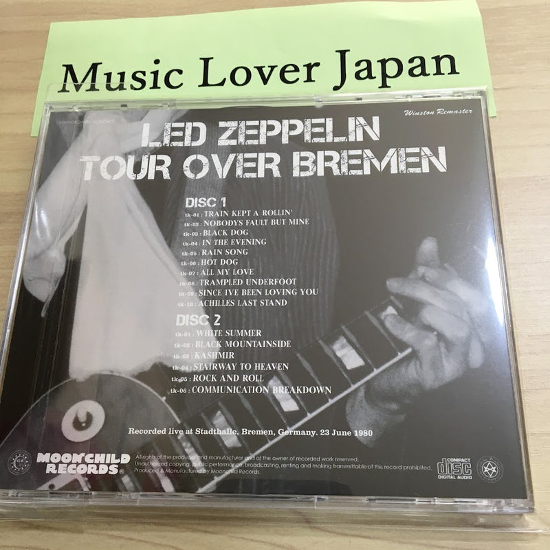 Led Zeppelin Tour Over Bremen Winston Remaster 1CD 16 Tracks Moonchild Soundboard