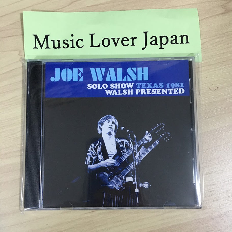 JOE WALSH / SOLO SHOW TEXAS 1981 WALSH PRESENTED (1CDR)