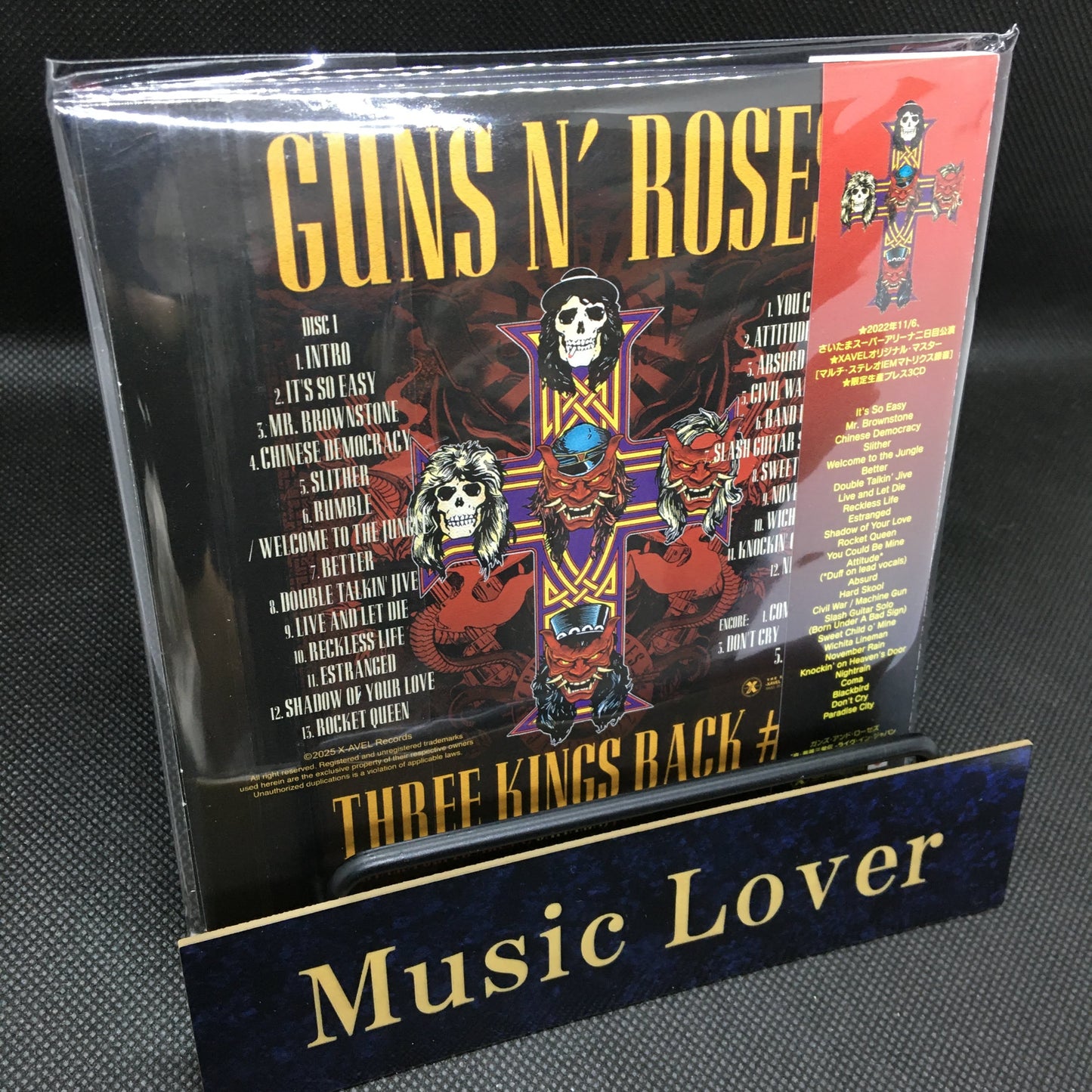 GUNS N’ ROSES / THREE KINGS BACK #2 LIVE IN JAPAN 2022 Limited Set (Paper 3CD with Bonus 2BDR)