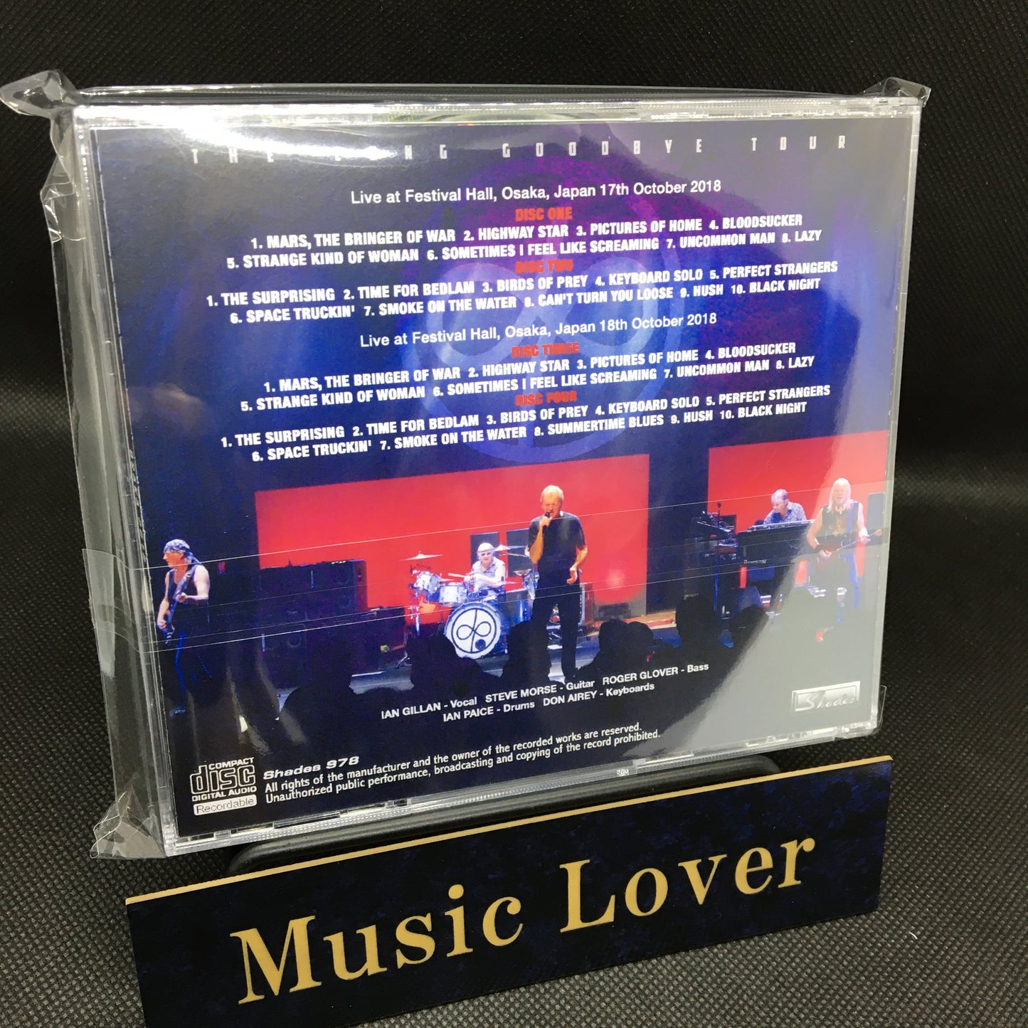 DEEP PURPLE / OSAKA 2018 (4CDR)