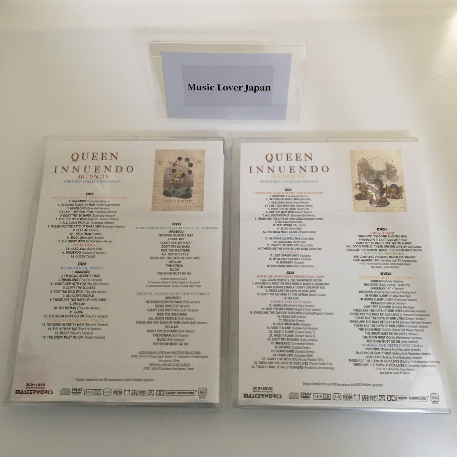 QUEEN / INNUENDO ARTIFACTS ＆ EXTRACTS EXPANDED COLLECTOR'S EDITION (4CD+3DVD)