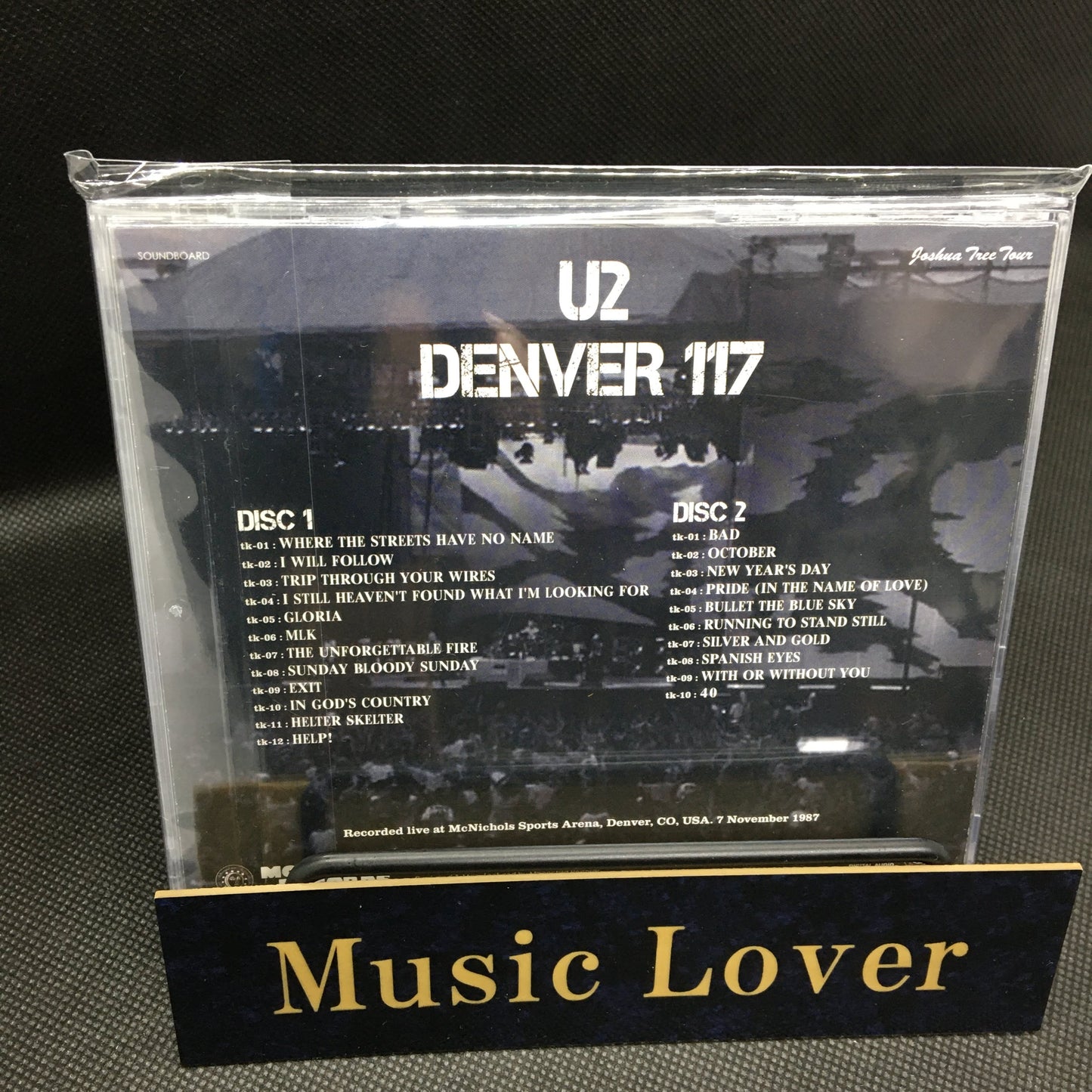 U2 Denver 117 Joshua Tree Tour 1987 2CD Moonchild Records