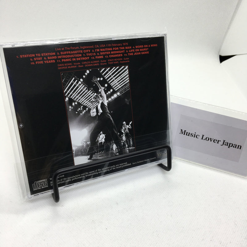 DAVID BOWIE / L.A. FORUM 1976 3RD NIGHT BARRY GOLDSTEIN MASTER CASSETTE (1CD)
