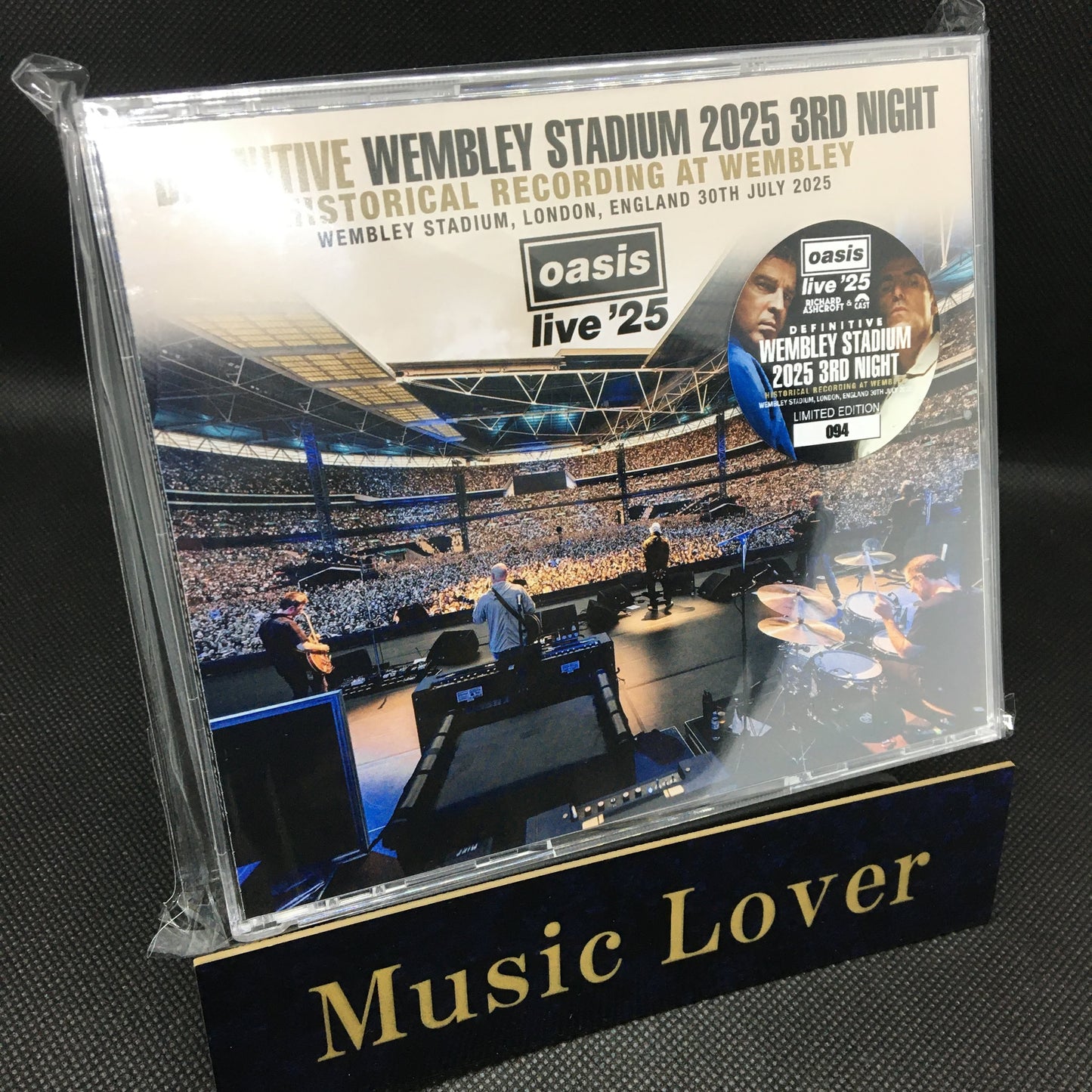 OASIS / CAST / RICHARD ASHCROFT / DEFINITIVE WEMBLEY STADIUM  2025 3RD NIGHT HISTORICAL RECORDING AT WEMBLEY (3CD)