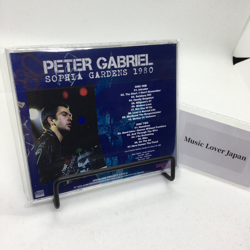 PETER GABRIEL / SOPHIA GARDENS 1980 Soundboard (2CDR)