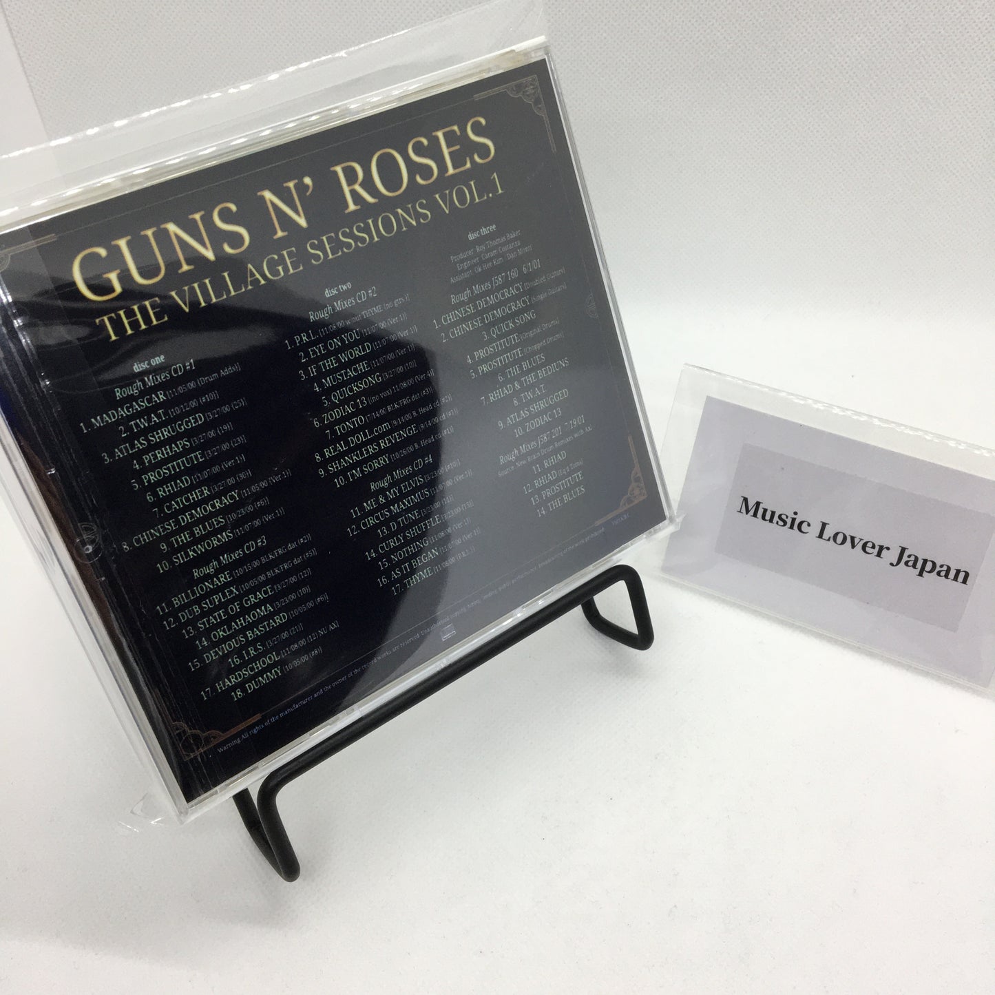 Guns N' Roses / The Village Sessions Vol.1 Demos and Rough Mixes from Chinese Democracy (3CDR) [Not Silver Disc]