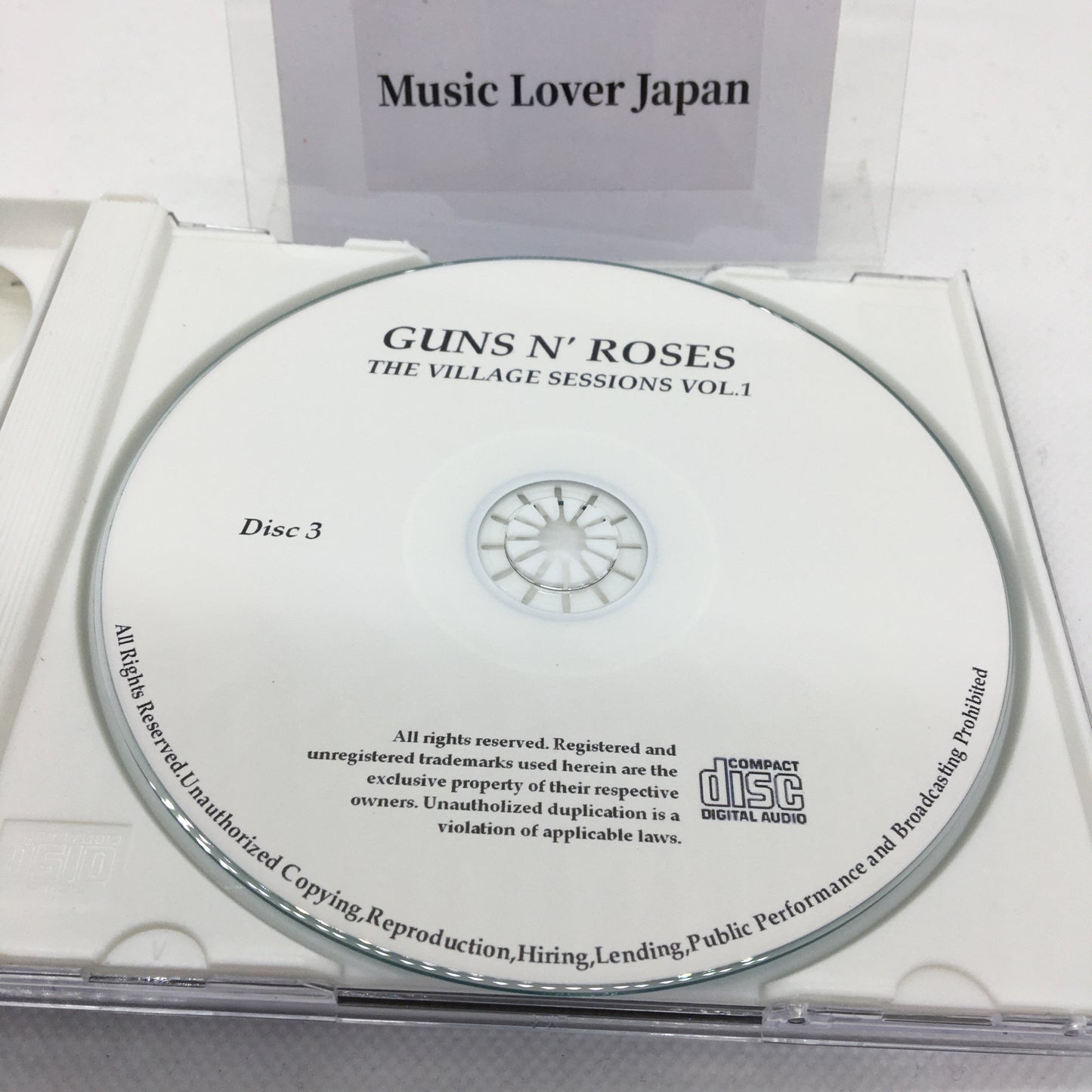 Guns N' Roses / The Village Sessions Vol.1 Demos and Rough Mixes from Chinese Democracy (3CDR) [Not Silver Disc]