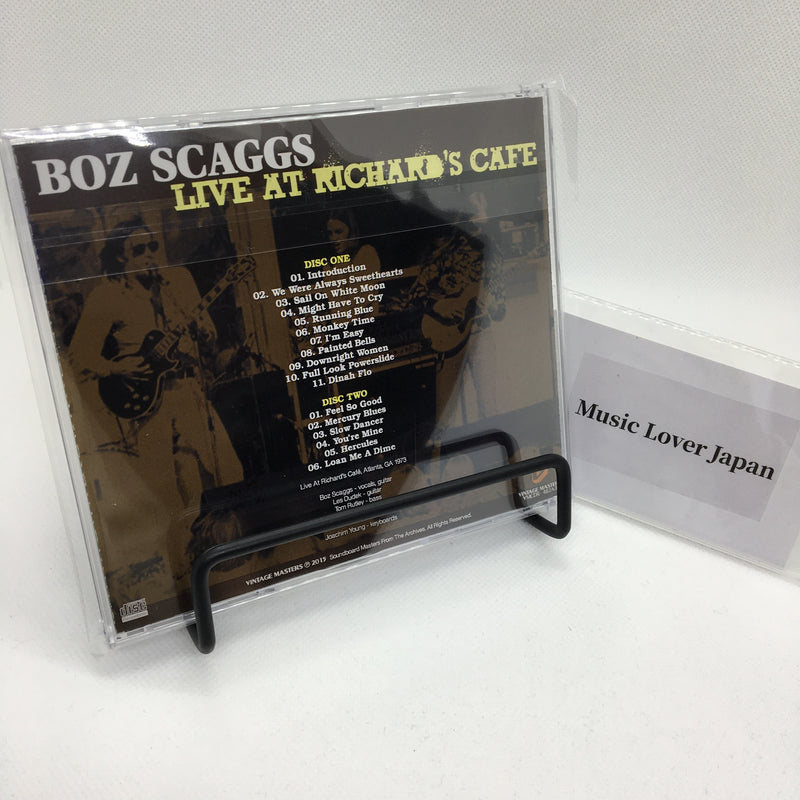 BOZ SCAGGS / LIVE AT RICHARD'S CAFE Soundboard (2CDR)