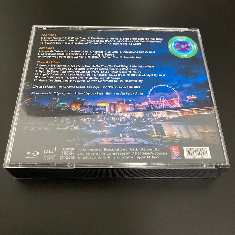 U2 / LIVE AT THE SPHERE OCTOBER 13TH 2023 (2CDR + 1Bluray R)