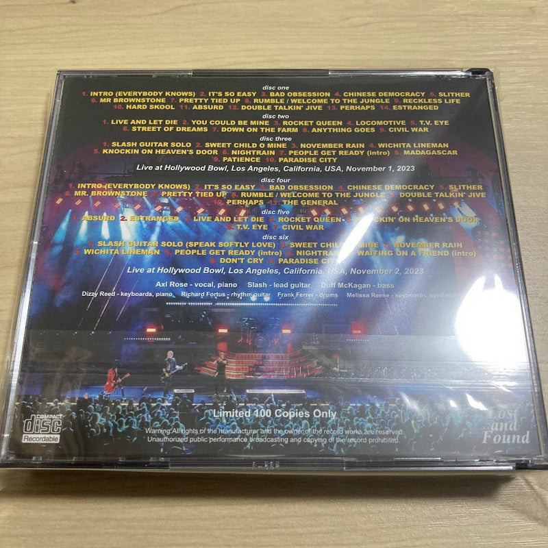 GUNS N’ ROSES / TWO NIGHTS AT HOLLYWOOD BOWL 2023 (6CDR)