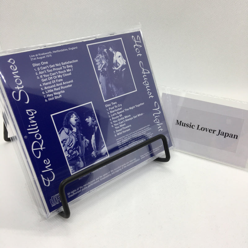 THE ROLLING STONES / HOT AUGUST NIGHT with Original Blue Cover STEREO SOUNDBOARD (2CD)