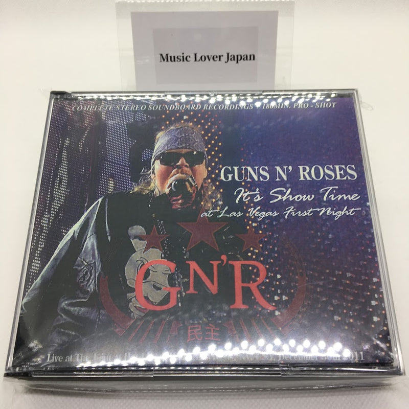 GUNS N' ROSES / It's Show Times at Vegas First Night SOUNDBOARD (3CDR+1DVDR)