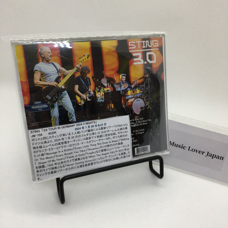 STING / 3.0 TOUR IN GERMANY 2024 2 NIGHTS (4CDR)