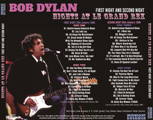 BOB DYLAN / NIGHTS AT LE GRAND REX FIRST NIGHT AND SECOND NIGHT (4CDR)