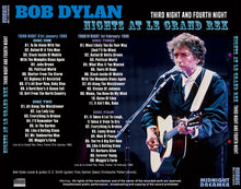 Load image into Gallery viewer, BOB DYLAN / NIGHTS AT LE GRAND REX THIRD NIGHT AND FOURTH NIGHT (4CDR)
