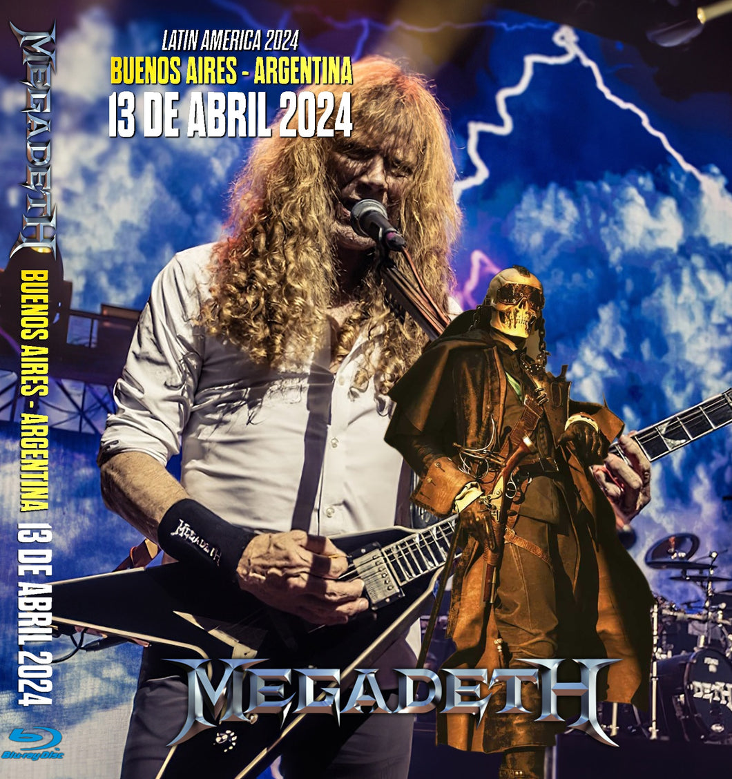 Megadeth / Crush the World South American Tour 2024 PRO SHOT (1BDR)