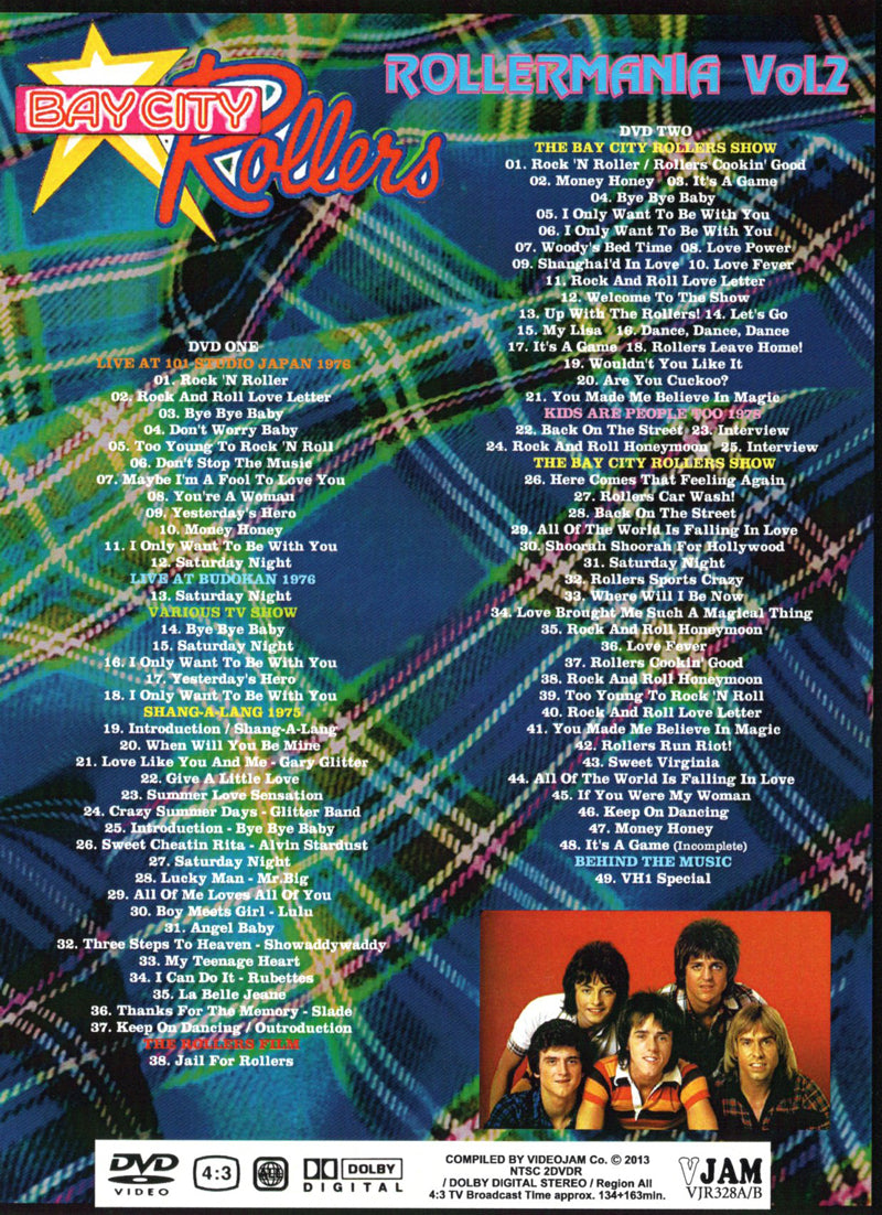 BAY CITY ROLLERS / ROLLERMANIA VOL.2 (2DVDR)