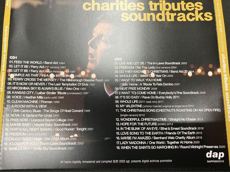 PAUL McCARTNEY / RARITIES COLLECTION SINGLES & COLLABORATIONS & CHARITIES TRIBUTES (8CD )