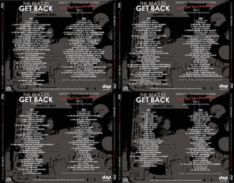 THE BEATLES / GET BACK SESSIONS TWICKENHAM & COMPLETE APPLE MASTERS ＆ ALL THESE YEARS ANTHOLOGY VOL1-8 16 Set (32CD Set)