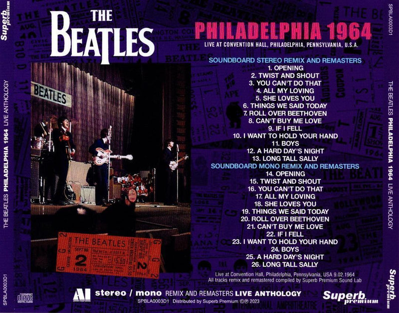 THE BEATLES / STEREO/MONO REMIX AND REMASTERS LIVE ANTHOLOGY AI - AUDIO COMPANION (8CDSet)