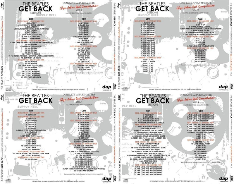 THE BEATLES / GET BACK SESSIONS TWICKENHAM & COMPLETE APPLE MASTERS ＆ ALL THESE YEARS ANTHOLOGY VOL1-8 16 Set (32CD Set)