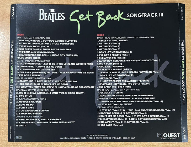 THE BEATLES / GET BACK SONGTRACK & Paul McCartney 321 (9CD+3DVD)