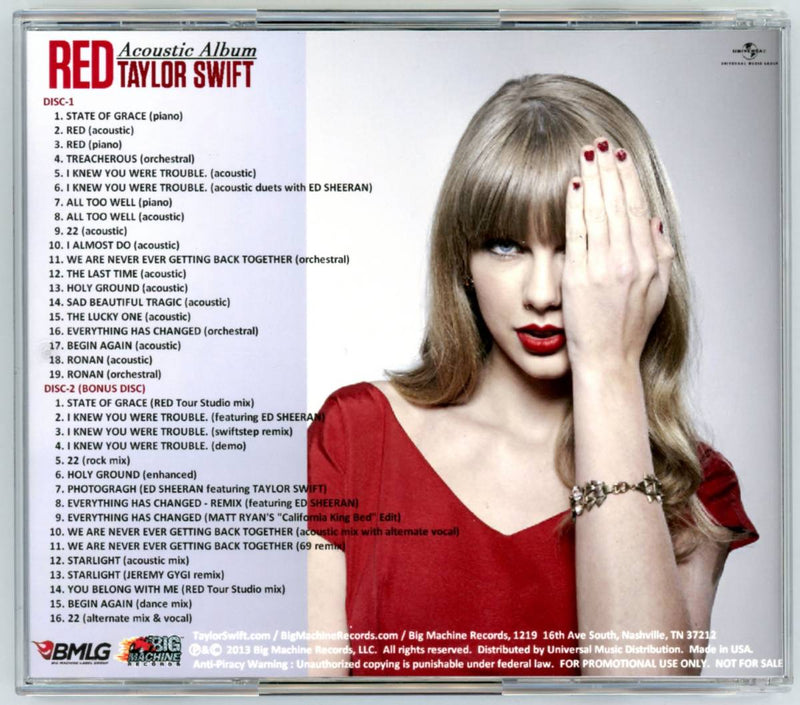 TAYLOR SWIFT / RED (2CD)