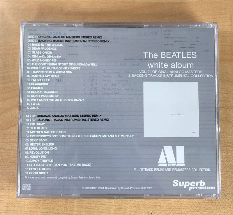 THE BEATLES / AI  AUDIO COMPANION WHITE ALBUM VOL.1&2 Set (8CD)