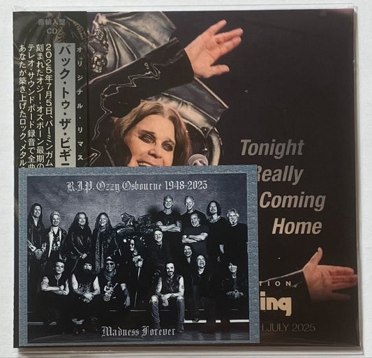 Ozzy Osbourne & BLACK SABBATH / Tonight Really Coming Home with OBI Limited Edition (Paper Sleeve 1CD+ Bonus 2BDR)
