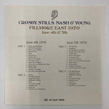 Load image into Gallery viewer, CROSBY, STILLS, NASH &amp; YOUNG / FILLMORE EAST 1970 June 4th &amp; 5th &amp; 6th (7CD)
