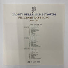 Load image into Gallery viewer, CROSBY, STILLS, NASH &amp; YOUNG / FILLMORE EAST 1970 June 4th &amp; 5th &amp; 6th (7CD)
