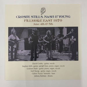 CROSBY, STILLS, NASH & YOUNG / FILLMORE EAST 1970 June 4th & 5th & 6th (7CD)