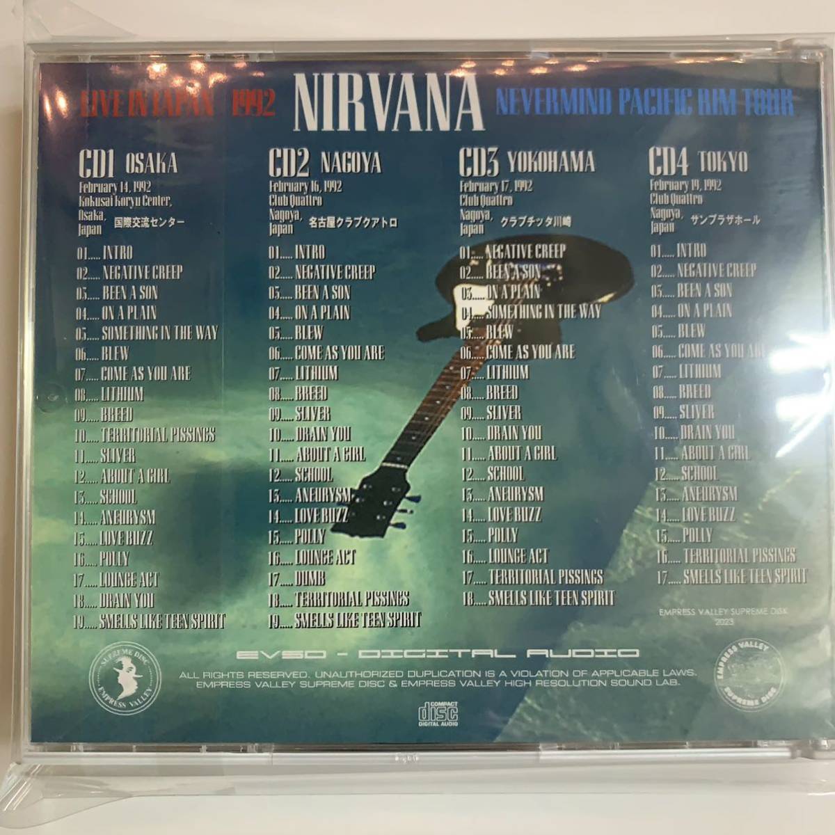 NIRVANA / LIVE IN JAPAN 1992 (4CD) – Music Lover Japan