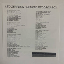 Load image into Gallery viewer, Led Zeppelin / Classic Records 45 RPM  One Side Pressing. (12CD) Empress Valley Box
